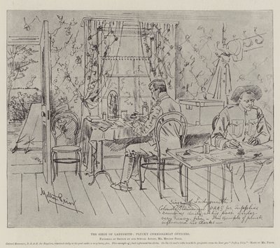 The Siege of Ladysmith, Plucky Commissariat Officers by Melton Prior